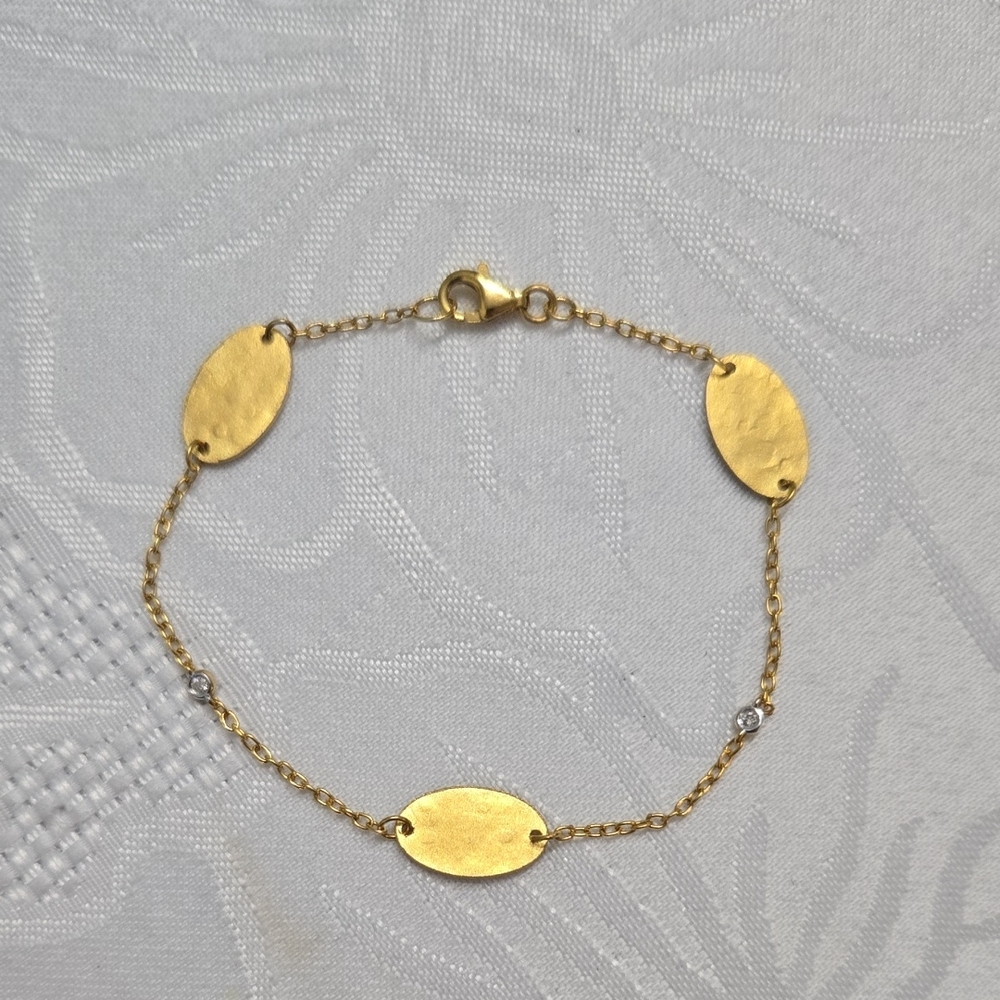 IREISS Elegant 14K solid  Gold Damond Bracelet